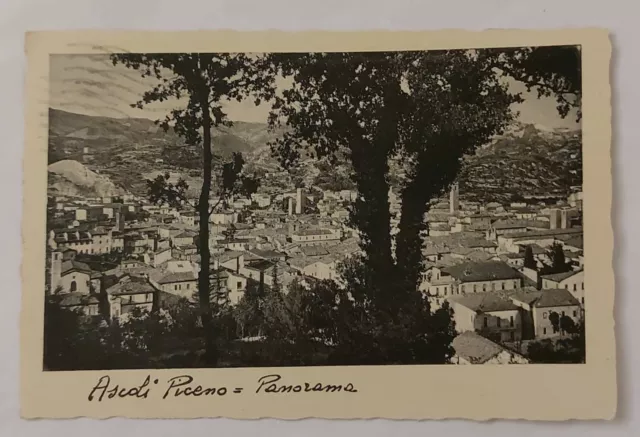 ASCOLI PICENO  - Panorama , Vg 1946 F.p. Dest. Bologna