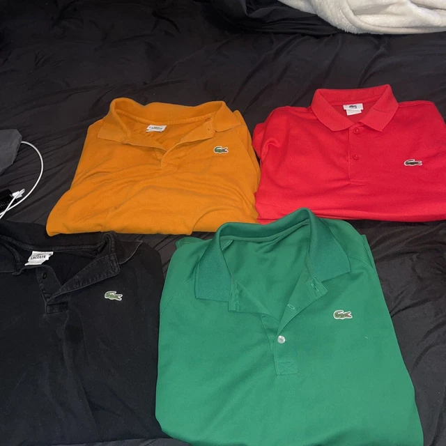 Lot of 4 Lacoste Polo Shirts Size Xl Designer Polos Lot of 4 Lacoste Polo Shirts Size Xl Designer Polos