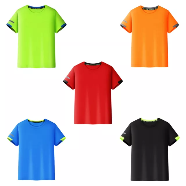 Kinder Jungen Schnelltrocknend T-Shirt Trainingsshirt Sportshirt Fußball Trikot