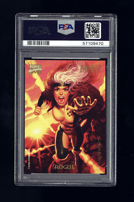 1994 Marvel Masterpieces ROGUE X-Men Powerblast #7 PSA 9 Mint Foil POP 4