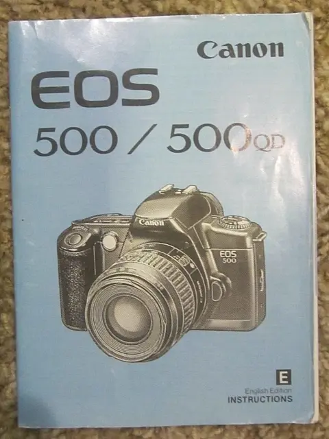 Canon EOS 500 / 500QD 35 mm Camera Users Manual