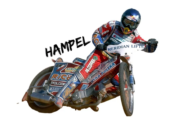 JAREK HAMPEL---GRAND PRIX---STICKY Back---Action--Speedway Board ...