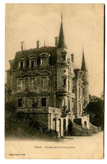 CPA 07 Ardèche Vals Château de la Châtaigneraie