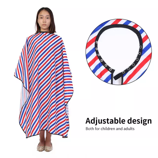 (Pinstrip)Waterproof Oilproof Salon Haircut Cape Barber Hairdressing Wrap GSA