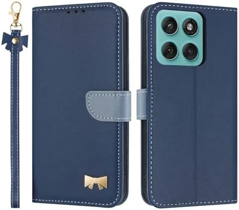 LSPCASA Custodia con Motorola Edge 60 Fusion 6,67 pollici Premium Pelle PU Flip Protettiva Cover Con Slot Per Schede e Funzione Supporto Custodia Cover Portafoglio con Motorola Edge 60 Fusion-Verde