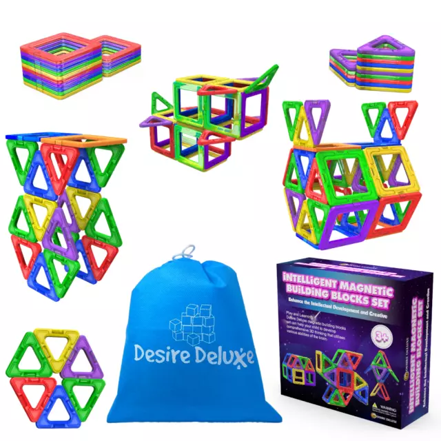 Magnetblöcke 30-teiliges Bau Spielzeug Set Kinder Bausteine 3D Puzzle UK