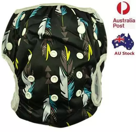 Reusable Swim Nappy Baby Boy Toddlers Cover Diaper Pants Nappies Swimmers (S128)