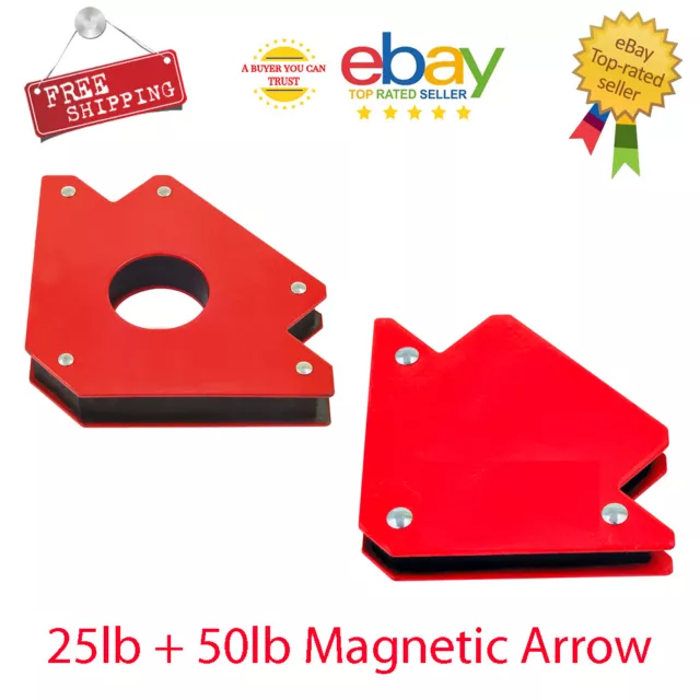 25/50 Magnetic Angle Corner Holder Welding Clamp Support Fix Arrow Magnet