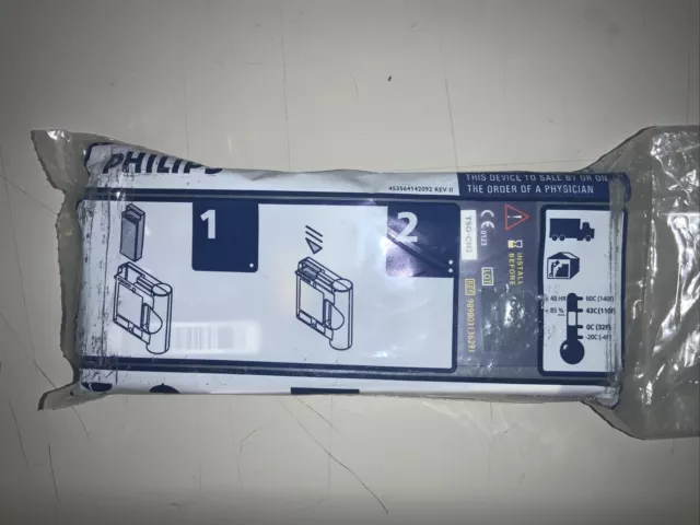 New Genuine Phillips FR2 Defibrillator Battery M3863A - Install By Date: 11/2026