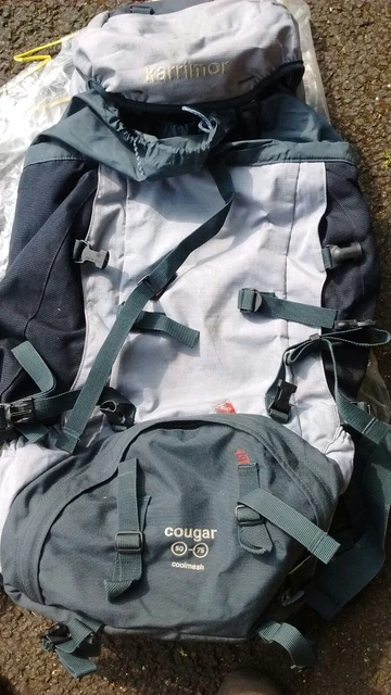 KARRIMOR COUGAR RUCKSACK/BACKPACK 50-75 cool mesh £15.00