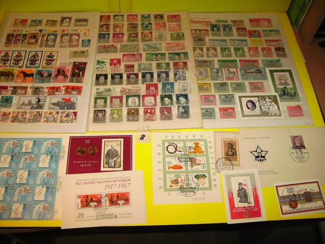 8 ) Briefmarken der DDR, ab 50/60er Jahre  Posten & Lots gestempelt