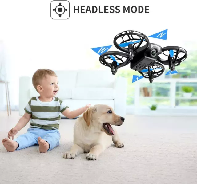 KINSAM Drone Enfant,Mini Drone avec Quatre Modes d'éclairage