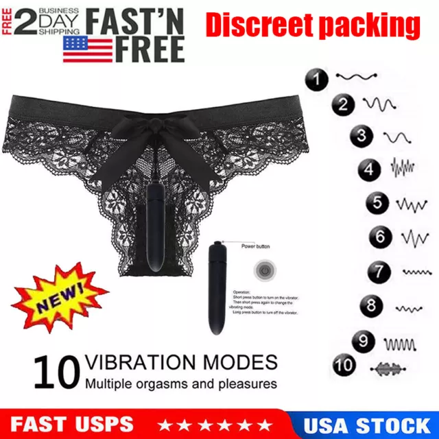 USA Wireless Remote Control Strap Underwear New Women Panties 10 Functions