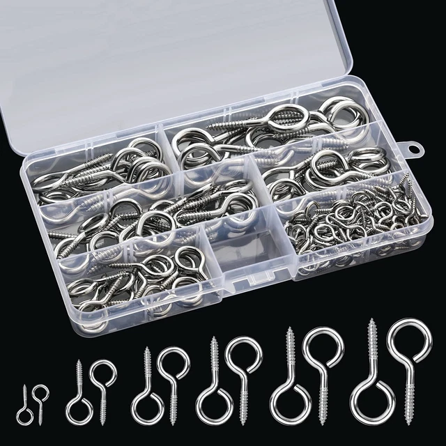 130 Ganci A S In Acciaio - 2.6 Cm, Per Cucina, Artigianato, Tendaggi, Portachiavi, Capacity 4 Kg - Foto 12