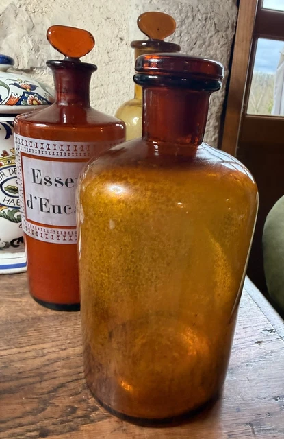 Flacon & Verrerie De Pharmacie/Apothicaire Du XIXe Siècle - Cuillère Ancienne, France