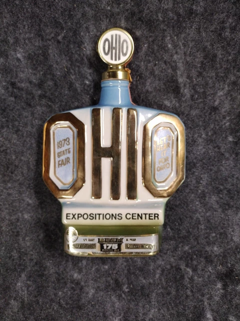 Jim Beam Decanter Ohio 1973 State Fair (Empty)