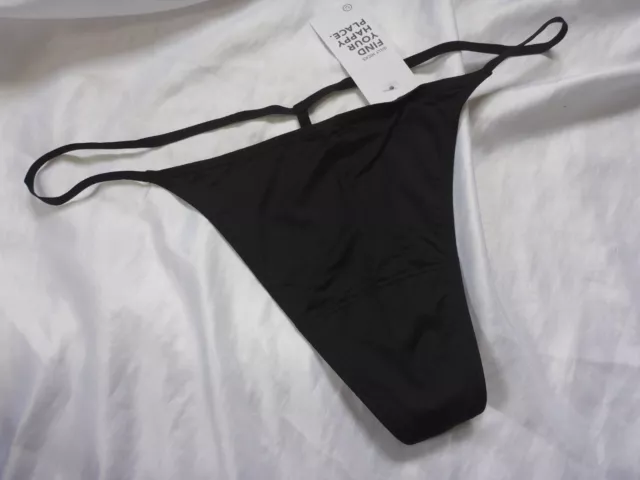 XL, GILLY HICKS G-String panty, silky nylon, black, NEW £9.00 - PicClick UK