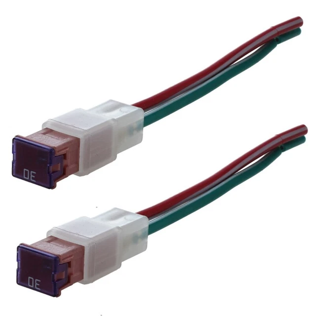 2x guscio in plastica rosa fusibile Pal femminile 30A per auto M9U6