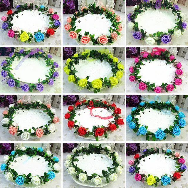 Blumen Haarband Stirnband Haarschmuck Kopfschmuck Bohemia Style Farbe Wählbar