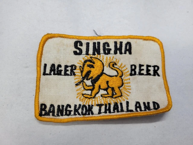 Singha Lager Beer Bangkok Thailand Advertising Patch