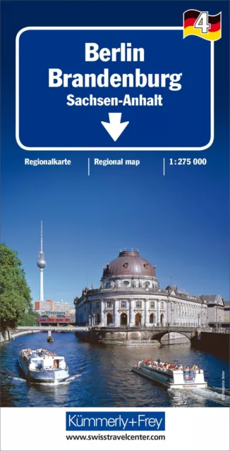 KuF Deutschland Regionalkarte 04 Berlin, Brandenburg 1 : 275 000 | (Land-)Karte