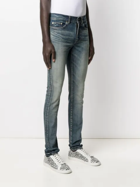 Saint Laurent D24 Skinny Jeans in Washed Blue Denim - 30, 32 & 34 - BNWT, £525
