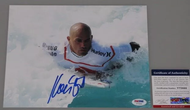 KELLY SLATER Hand Signed 8'x10' Photo 3 + PSA DNA COA *BUY GENUINE KELLY SLATER*