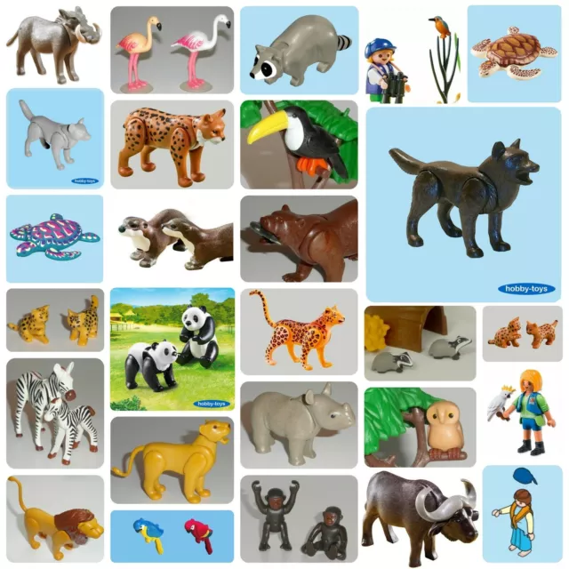 Playmobil Zoo Animals Okapi Orangutan Ostrich Gorilla Flamingo Penguin  Safari