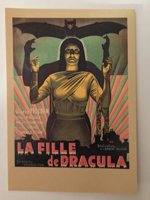 carte postale cinéma la fille de Dracula Gloria Holden Oho Kruger Zreik 106