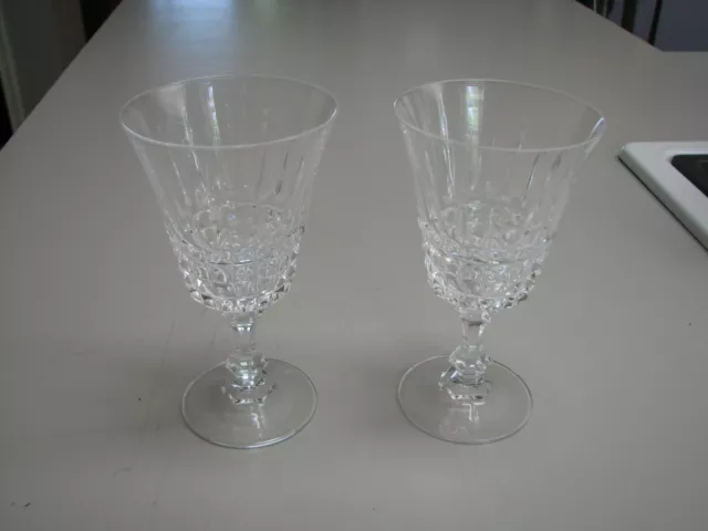 Vintage set of W.M Dalton 24% French Lead Crystal  Wine Glasses Unit No 2 In Box