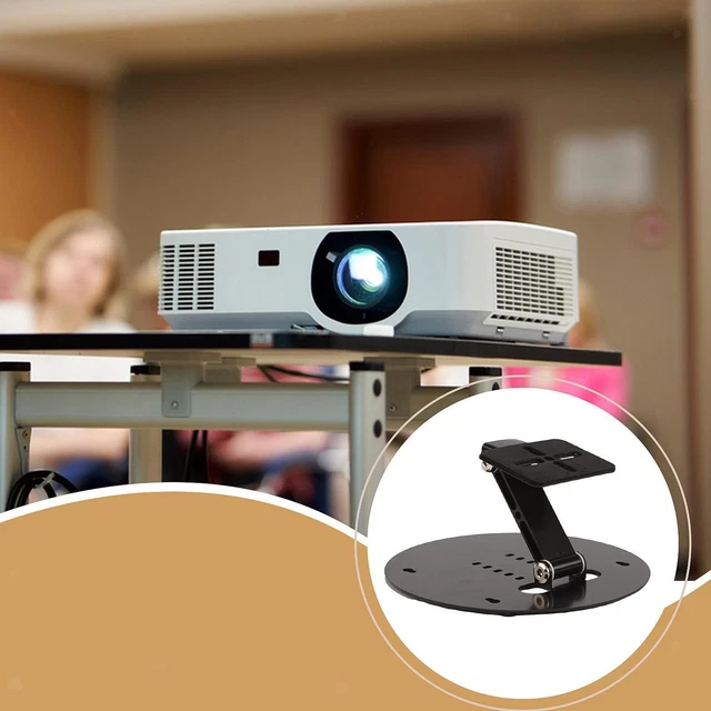 Support Mural Projecteur Universel Réglable - Pivot 360°, Inclinaison 90°, Filetage 1/4", Charge 3kg - Pour Home Cinéma, Bureau