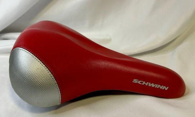 Selle De Vélo Vintage Viscount Schwinn SCT-2, Rouge Et Noir, Style Course, Occasion