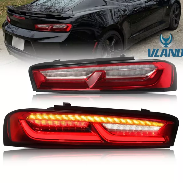 LED Fanali Posteriori Per Chevrolet Camaro 2016-2018 Modello UE Ottico Rosso