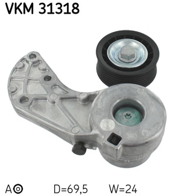 Rullo di serraggio cinghia trapezoidale SKF VKM 31318 per PORSCHE 7L7 Q7 7LA 7P5 4LB TOUAREG