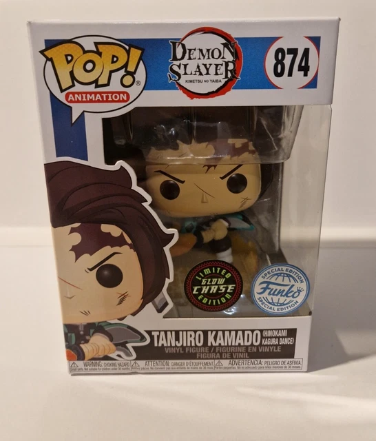 Funko Pop! & Tee: Demon Slayer - Tanjiro - (BL) - M - Medium - T-Shirt - Vêtements avec Une Figurine en Vinyle à Collectionner - Idée de Cadeau