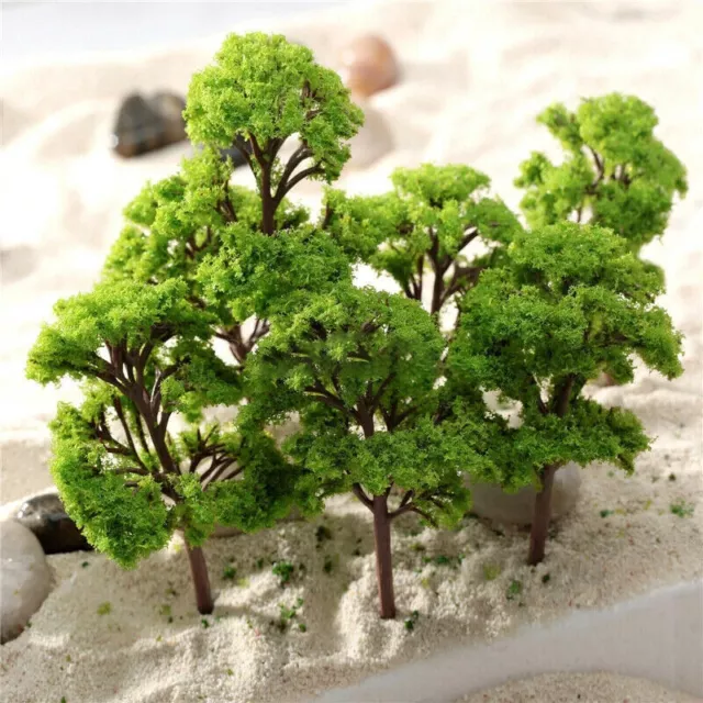 6/8cm Artificial Tree Model Pine Trees Green Scale Railway Scenery Landscape DIY