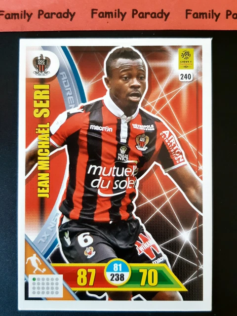 Carte Adrenalyn Signée OGCNice - Football Ligue 1 - Joueur SARR