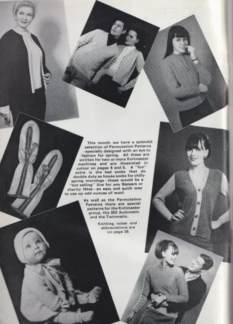 Mag de tejido moderno Knitmaster marzo 68 ~ máquina de tejer retro ~ contenido en la foto 3