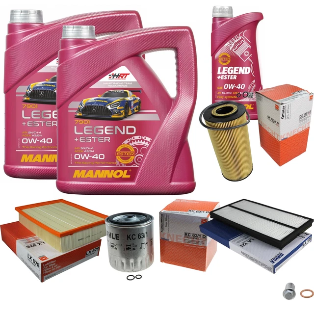MAHLE Inspektionspaket 9 L MANNOL Legend+Ester 0W-40 für Mercedes-Benz Vito Bus
