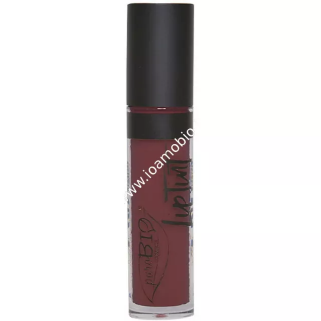 Rossetto Liquido Lip Tint 07  Vinaccio  Matte Finish - PuroBio Cosmetics