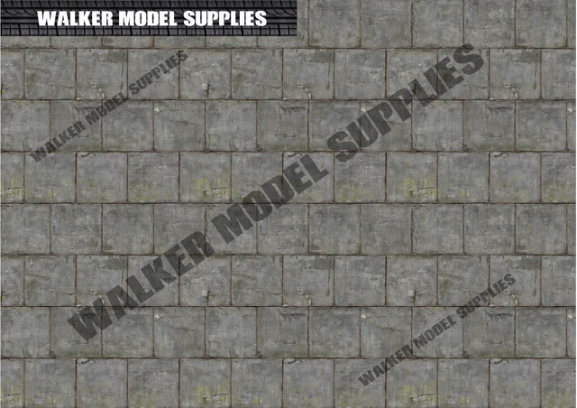 1:24 scale (3xA4) Garage floor Peel and Apply decal/diorama/model car 1