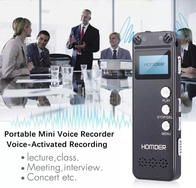 Digital Voice Recorder Homder USB Professional Dictaphone Voice Recorder 8/16GB 3