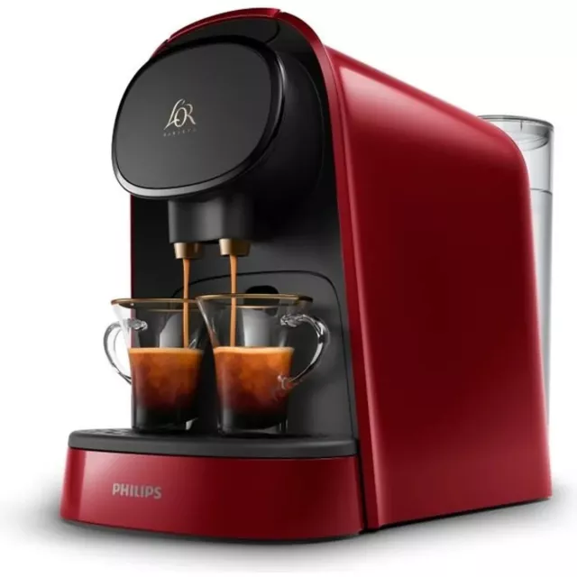 Machine à café à capsules double espresso PHILIPS L'Or Barista LM8012/51 - Rouge