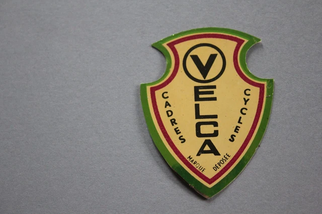 NP Ancien autocollant VELCA concessionnaire cycle cadre vélo marque