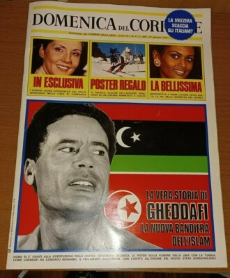 La Domenica del Corriere 10 luglio 1975-Gheddafi-Aldo Moro-Casadei 