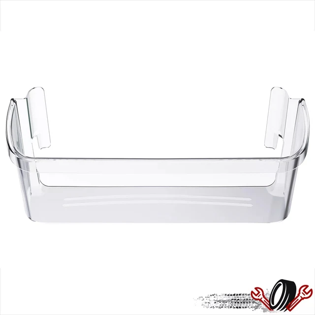 Clear Refrigerator Door Bin Shelf Compatible With Frigidaire – Replaces 240323002, AP2115742, Snap-On