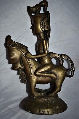 Orig $699- Batak Ritual Bronze Singha Rider 1900S 10" Prov