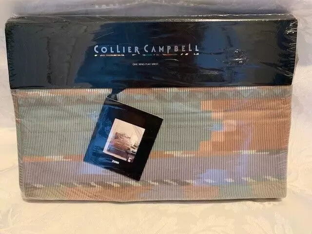 Collier Campbell - King Flat Sheet -  Zuni Southwestern Design - NEW Old Stock!