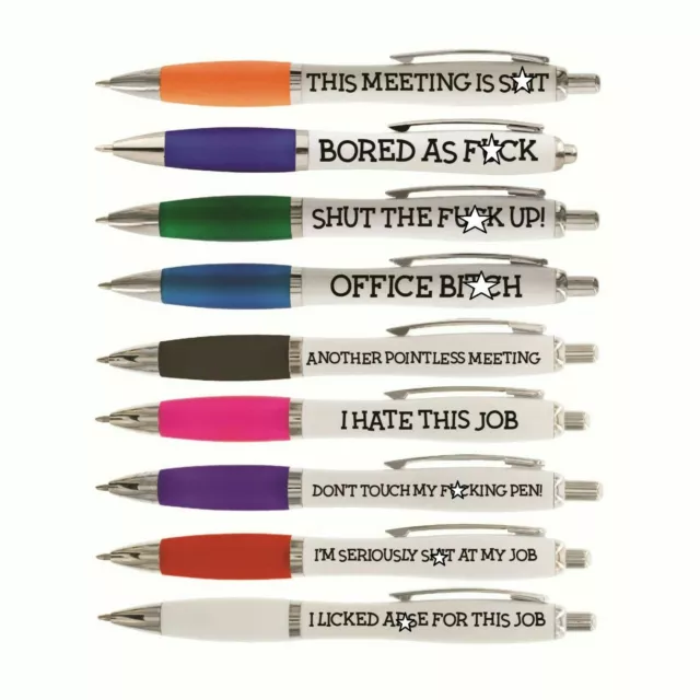 Funny Pens - Rude Novelty Office Secret Santa - Sh*t Christmas gift -  PEN