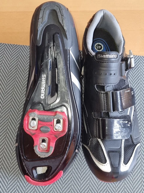 Shimano Dynalast-Fahrradschuhe,Renn- Herrenschuhe R088 Größe 45 Grau- Schwarz